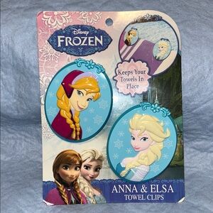 Disney Frozen Anna and Elsa 4 Inch Towel Clips 2015🥳